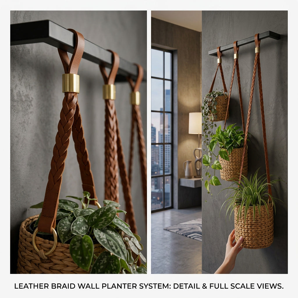 The Hanging Trio — Woven Natural-Fibre Baskets